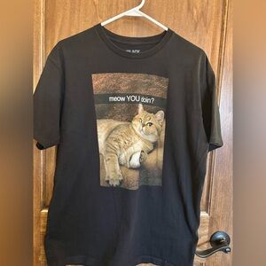 Meow You Doin’ Cat shirt adult XL